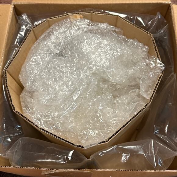 Department 56 Time to Celebrate Ivory Pumpkin with Metal Leaf in Original Box - Picture 3 of 6